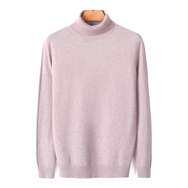 Antonios Turtleneck Quality Sweater - AntoniosClothing - Pink