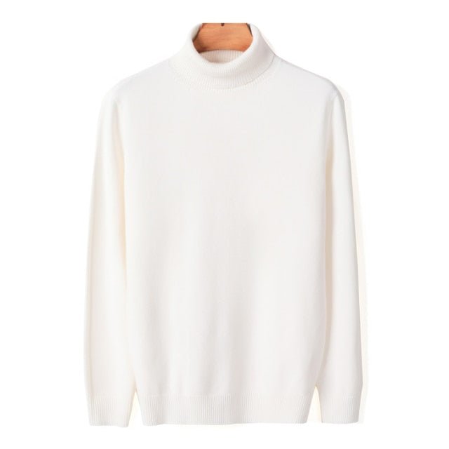 Antonios Turtleneck Quality Sweater - AntoniosClothing - Ivory