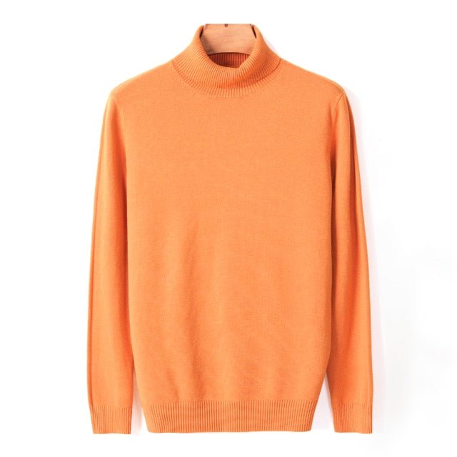 Antonios Turtleneck Quality Sweater - AntoniosClothing - Yellow