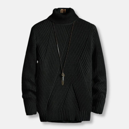 Antonios Turtleneck Sweater - AntoniosClothing - black