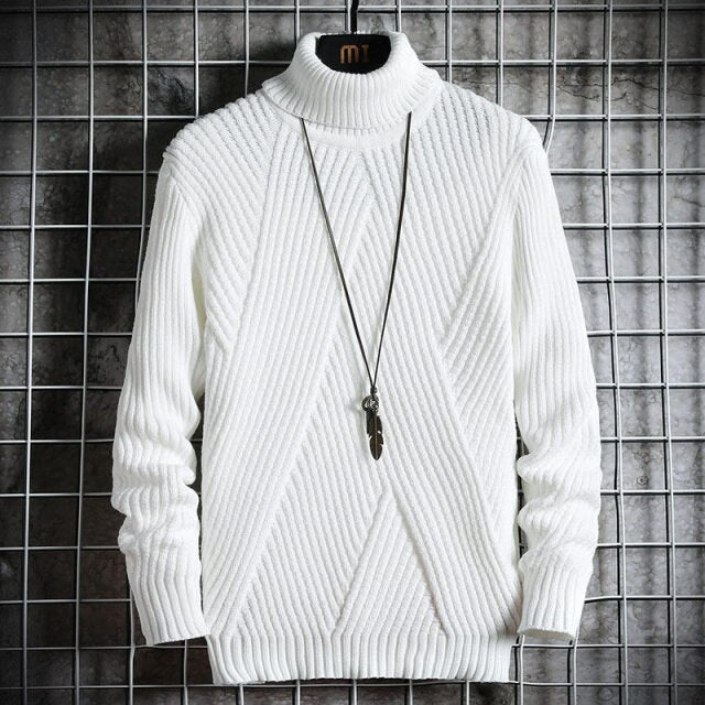 Antonios Turtleneck Sweater - AntoniosClothing - white