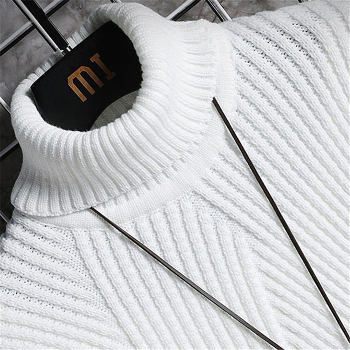 Antonios Turtleneck Sweater - AntoniosClothing - white