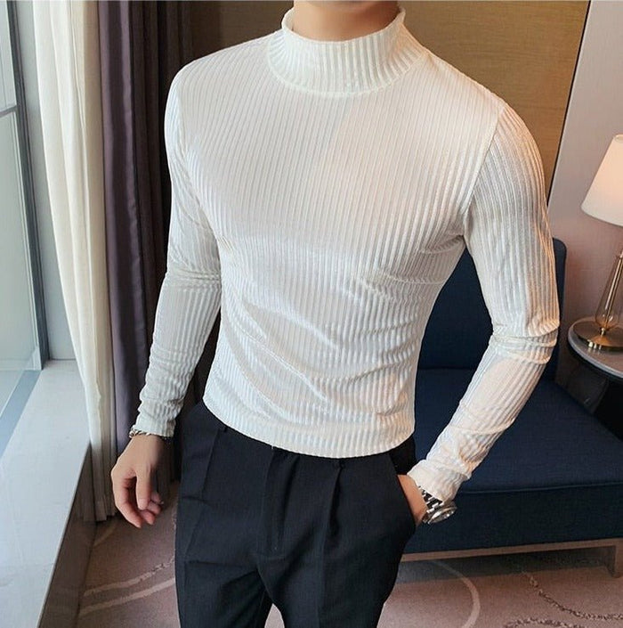 Antonios Velvet Winter Sweater - AntoniosClothing - black