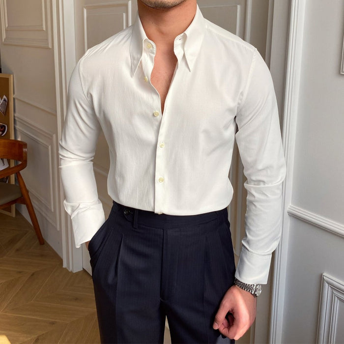 Antonios Wedding Shirt - AntoniosClothing - White