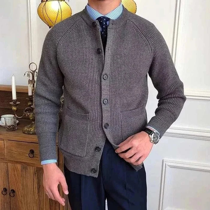 Antonios winter cardigan - AntoniosClothing - Caramel
