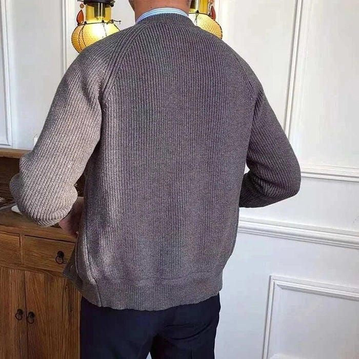 Antonios winter cardigan - AntoniosClothing - Caramel