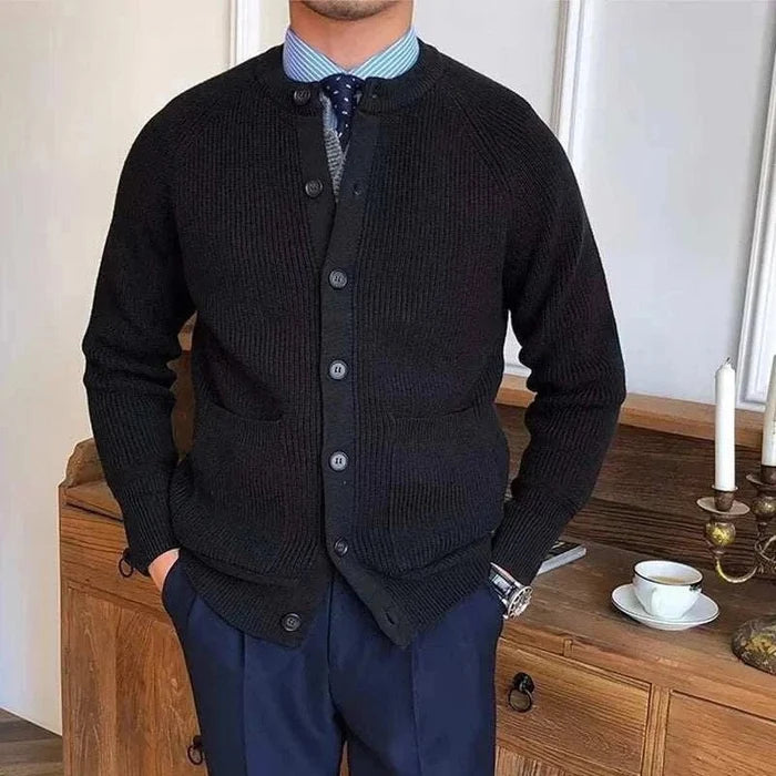 Antonios winter cardigan - AntoniosClothing - Caramel