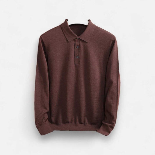 Antonios wool polo sweater - AntoniosClothing - Black