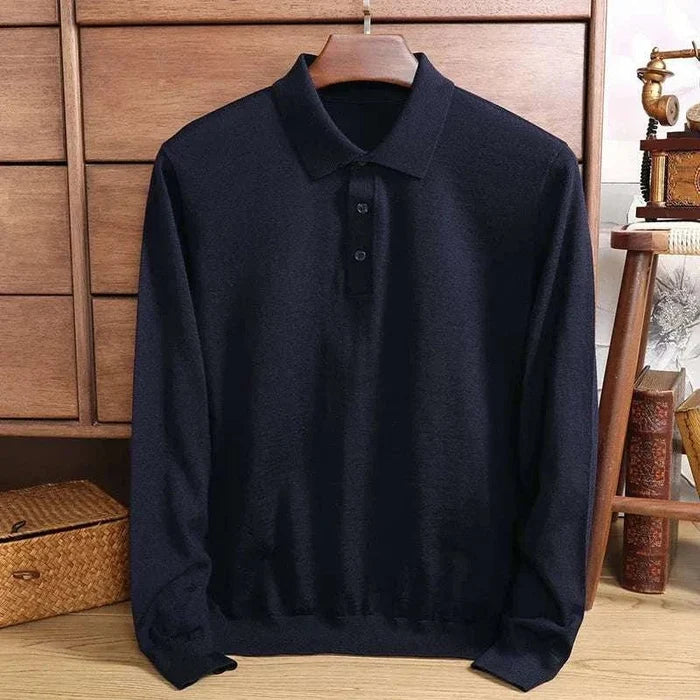 Antonios wool polo sweater - AntoniosClothing - Green