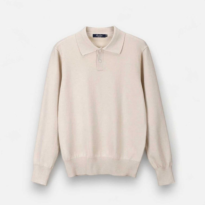 Antonio turn-down sweater - AntoniosClothing - White