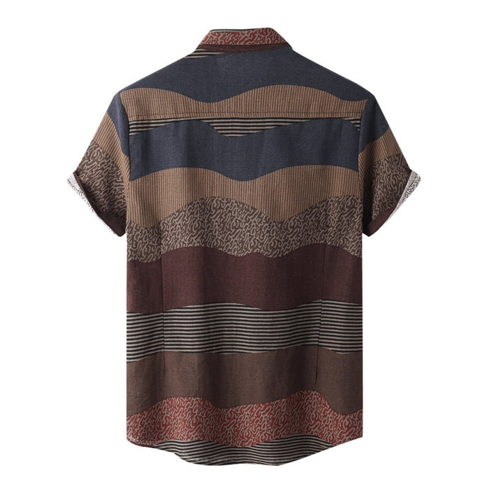 AntoniosClothing Vintage Summer Shirt - AntoniosClothing - Dark Blue