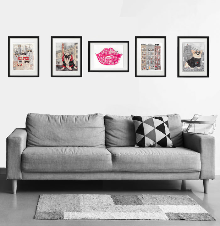 Apollo Pug Glitter Art Print
