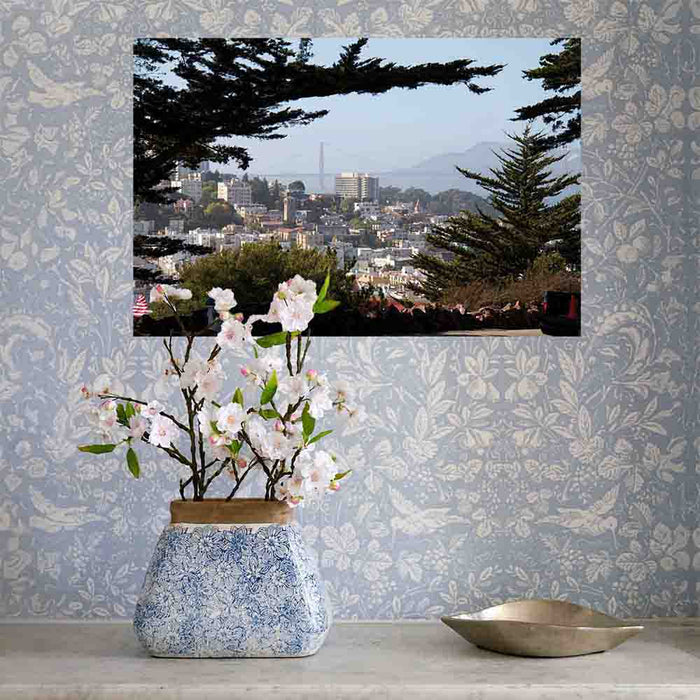 24 inch Golden Gate Bridge Decal Installed by Planter
