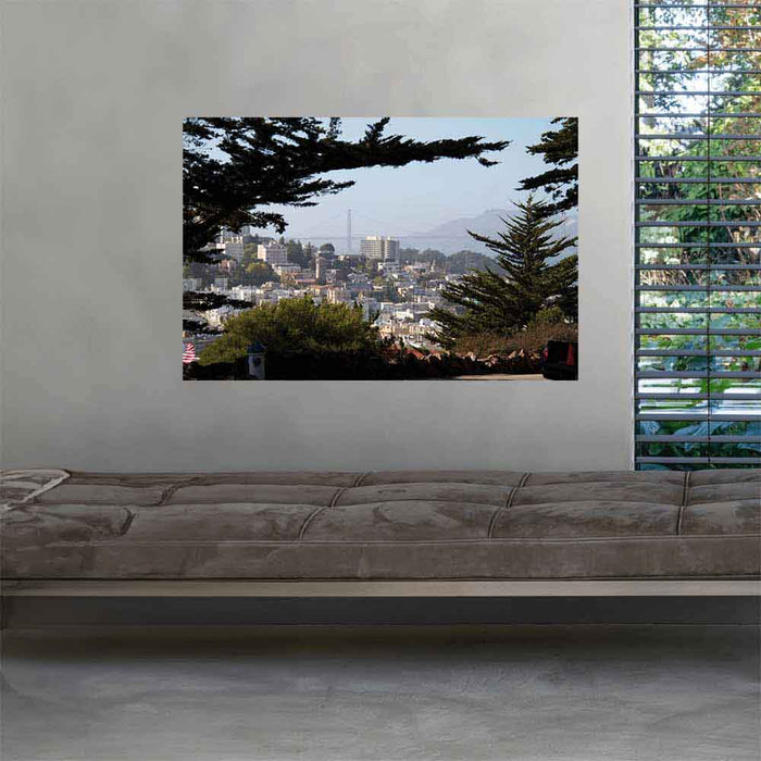 36 inch Golden Gate Bridge Decal Installed in Waiting Area