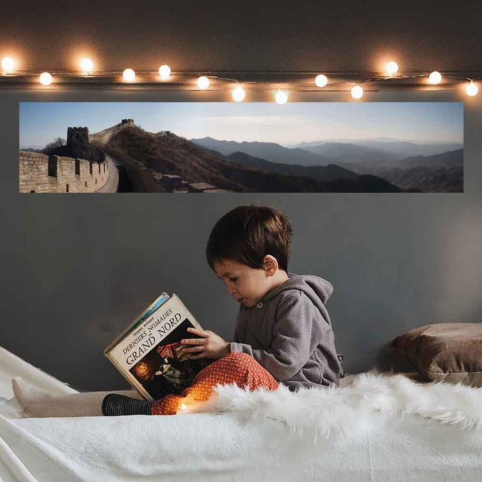 60 inch Great Wall Poster Displayed in Boys Room