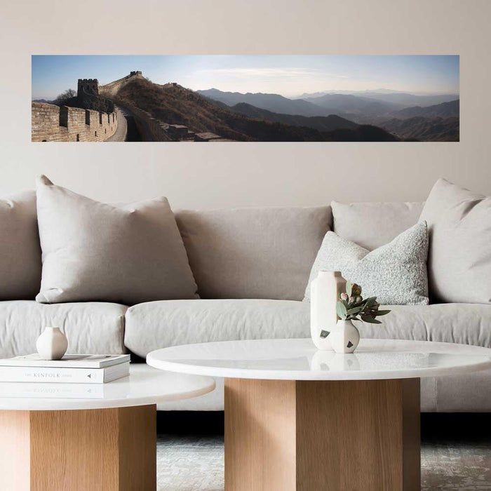 72 inch Great Wall Decal Installed in Living Room