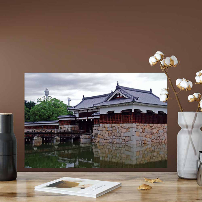 24 inch Hiroshima Castle Poster Displayed on Wall