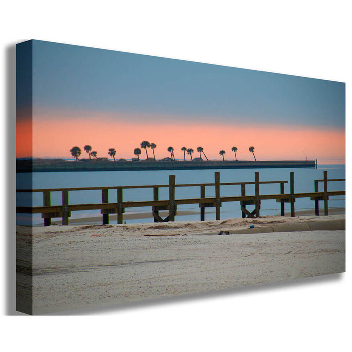 Palms Rising Canvas Printed | Wallhogs