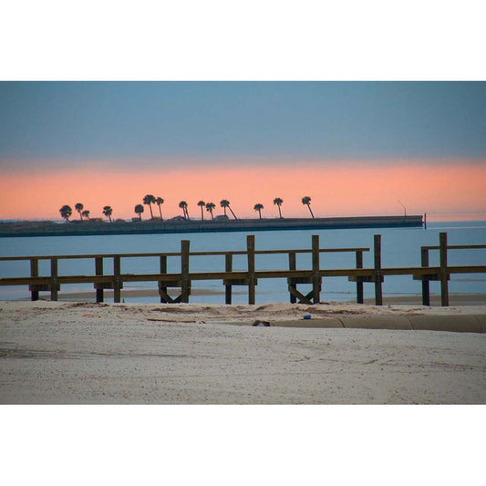 Palms Rising Beach Wall Decal Printed | Wallhogs