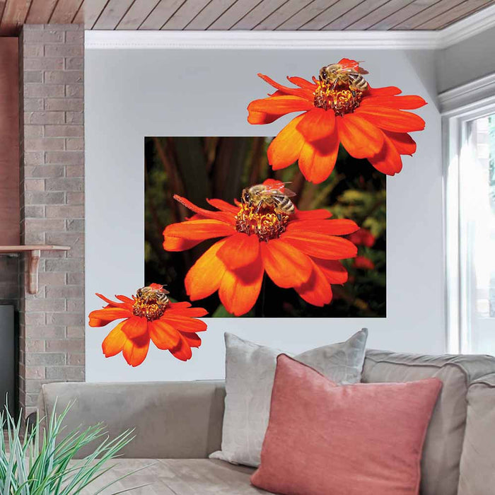 24 inch Pollen Nation Die-Cut Decal Installed in Living Room