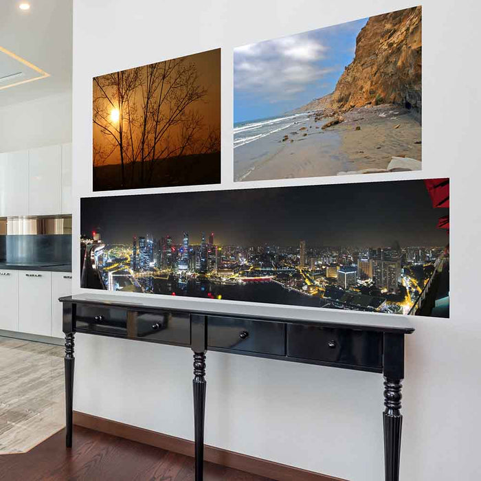 84 inch Singapore Panoramic Poster Displayed in Foyer