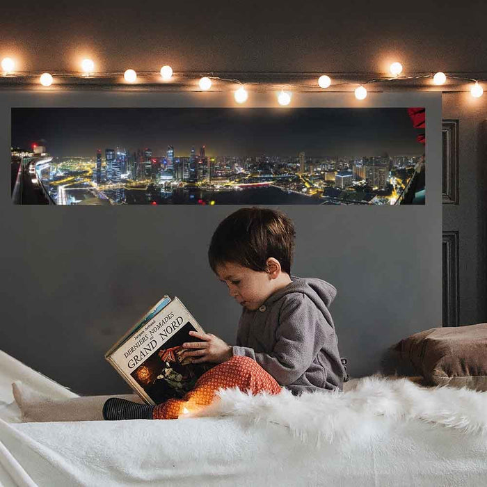 60 inch Singapore Panoramic Decal Installed in Boys Room