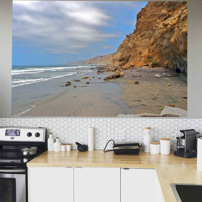 72 inch The Jewel Beach Decal Installed in Kitchen
