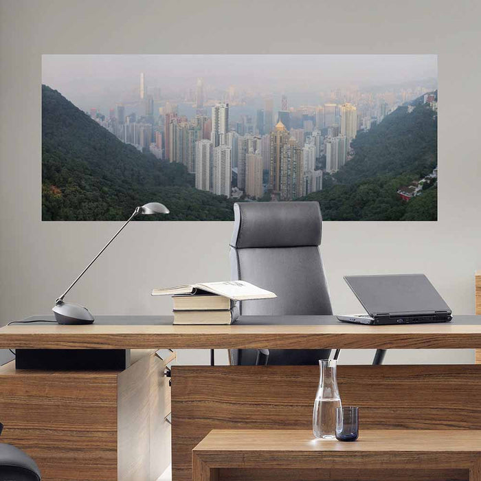 72 inch The Peak of Hong Kong Poster Displayed in Office