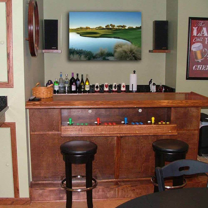 Arizona Golf Course Canvas Print Installed | Wallhogs