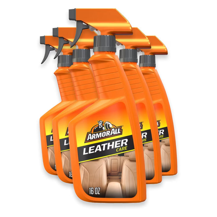 Armor All Leather Care Cleaner and Conditioner - 16 oz - 5 Pack