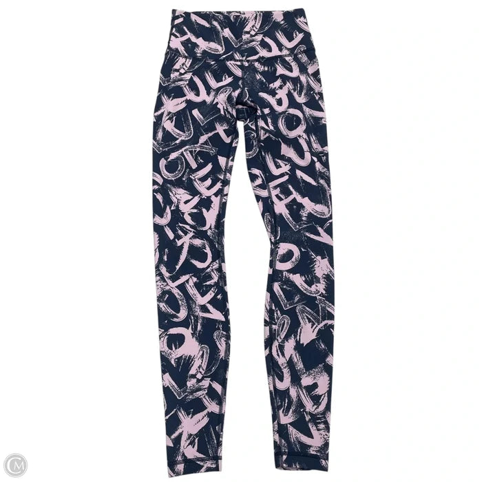 Athletic Leggings By Lululemon In Blue & Purple, Size: S