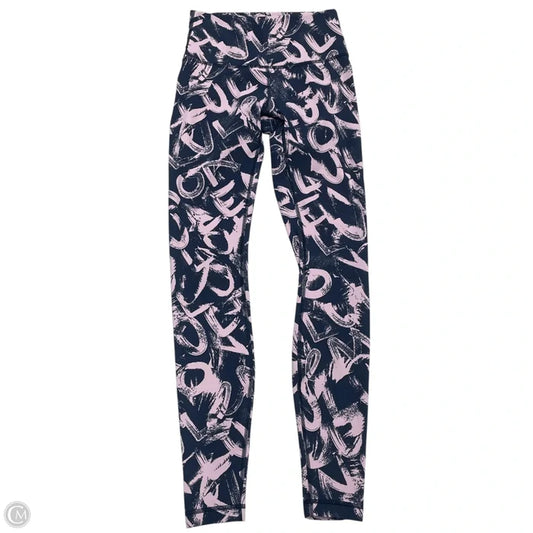 Athletic Leggings By Lululemon In Blue & Purple, Size: S