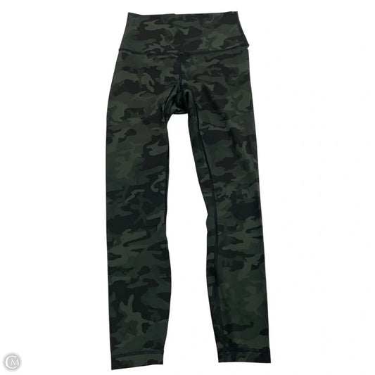 Athletic Leggings By Lululemon In Camouflage Print, Size: S