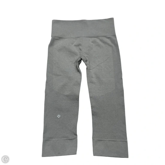 Athletic Leggings Capris By Lululemon In Grey, Size: S