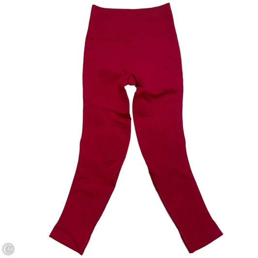 Athletic Leggings Capris By Lululemon In Red, Size: 4