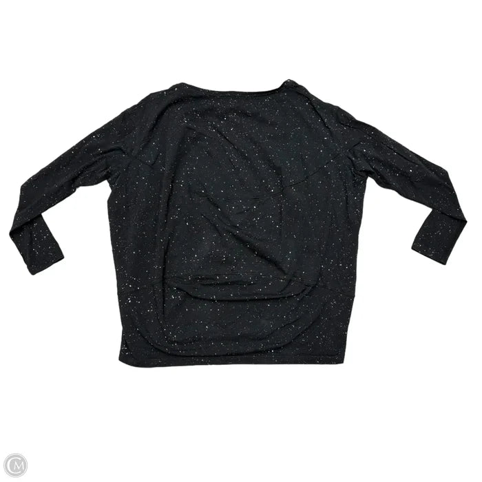 Athletic Top Long Sleeve Collar By Lululemon In Black & White, Size: Xs