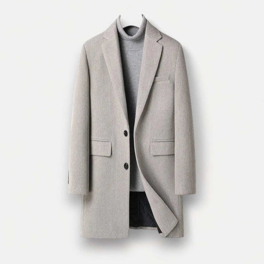 Autumn business overcoat - AntoniosClothing - Blue