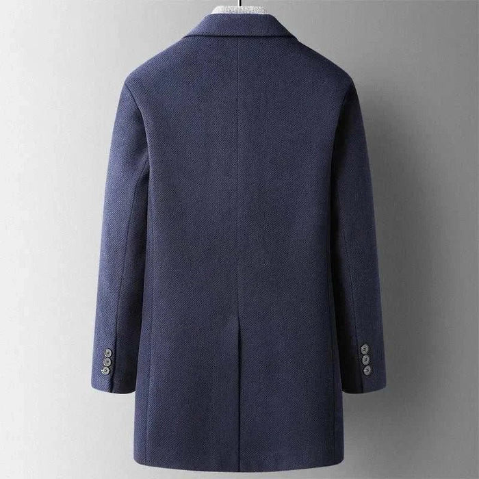 Autumn business overcoat - AntoniosClothing - Blue
