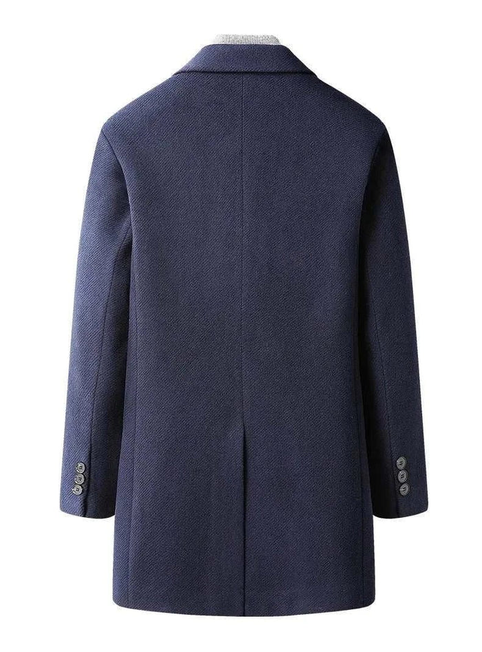 Autumn business overcoat - AntoniosClothing - Blue