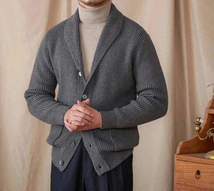 Autumn old money cardigan - AntoniosClothing - Dark gray