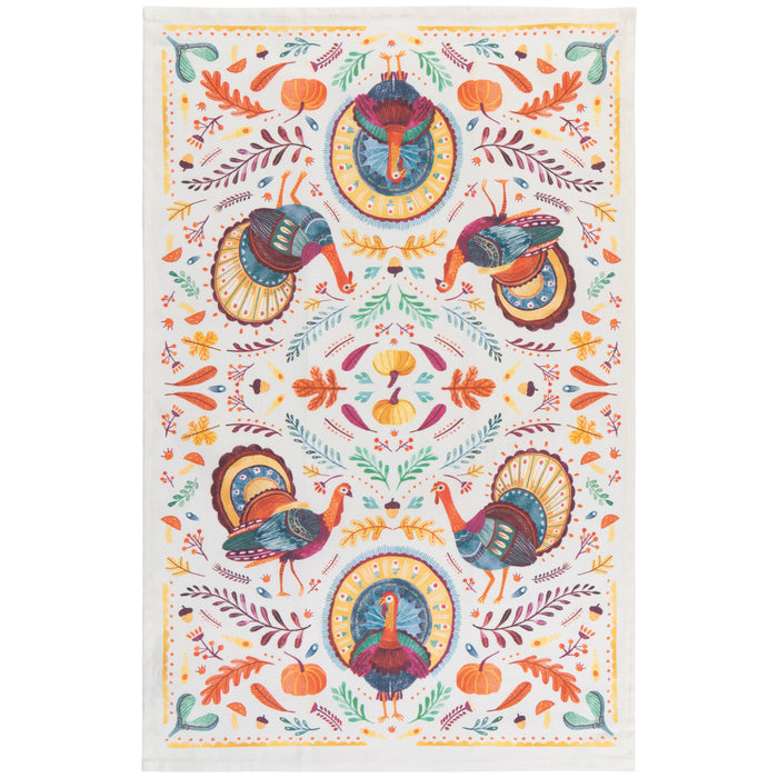 Autumn Plenty Printed Tea Towel