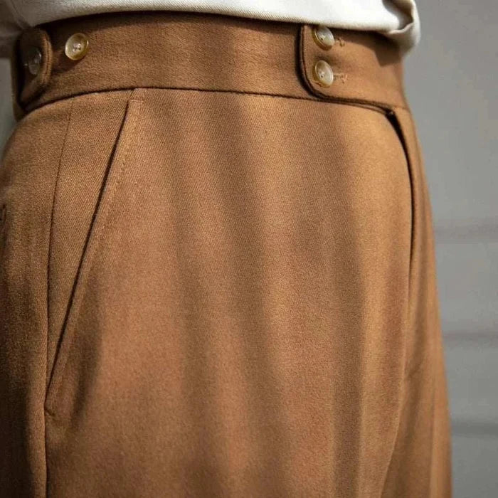 Autumn/Winter retro italian trousers - AntoniosClothing - Black