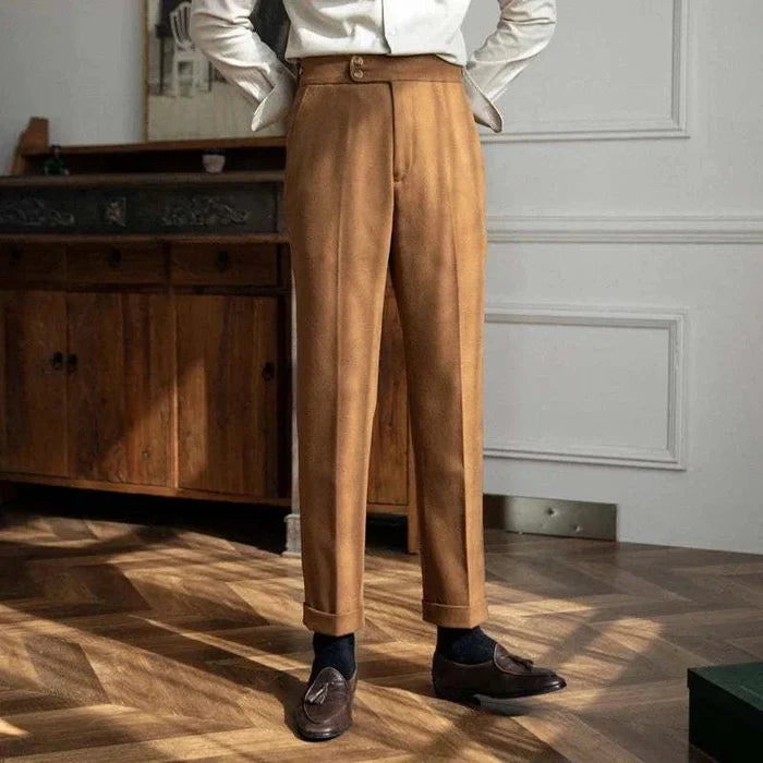 Autumn/Winter retro italian trousers - AntoniosClothing - Khaki