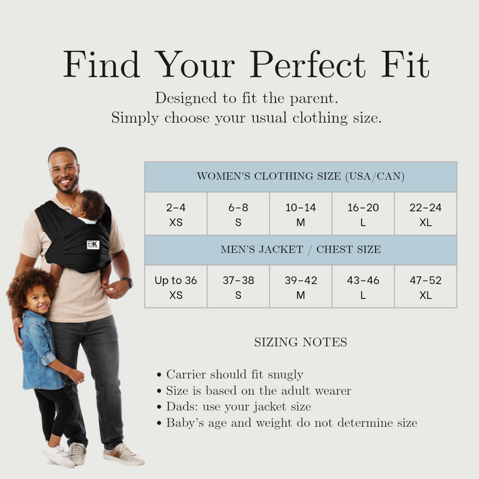 Baby K'tan Original Baby Carrier | Black