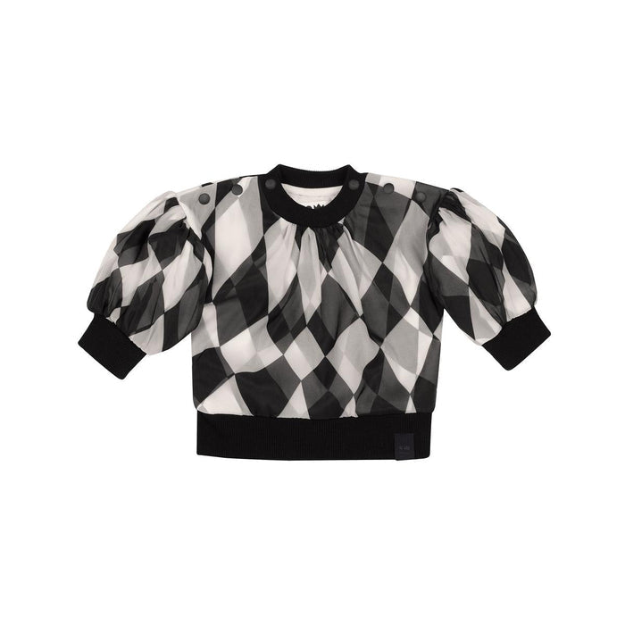 Baby Tulle & Terry Sweatshirt - Black - FINAL SALE