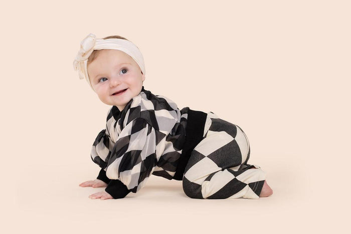 Baby Tulle & Terry Sweatshirt - Black - FINAL SALE