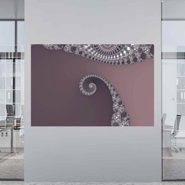 60 inch Bugtail Wall Decal Installed in Office