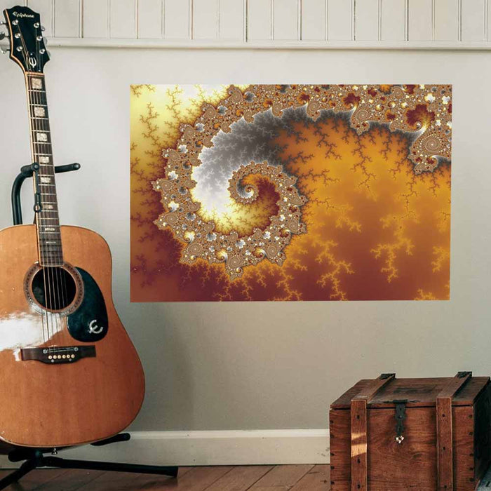 36 inch Escape Fractal Art Decal Installed by Guitar