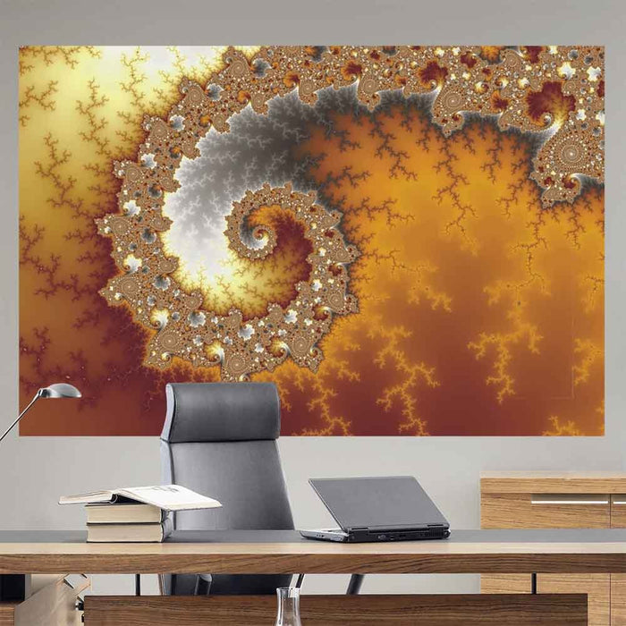 72 inch Escape Fractal Art Decal Installed in Office