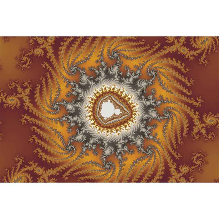 Fur Fractal Art Wall Decal Printed | Wallhogs
